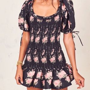 LoveShackFancy - Floral Scrunch Dress